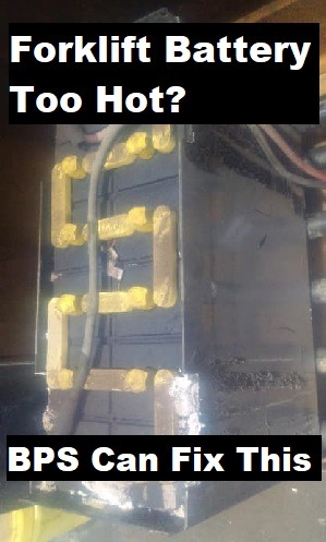 Forklift battery too hot