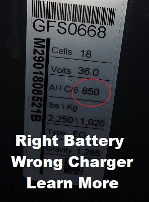 Forklift battery not lasting